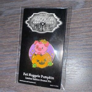 Hazbin Hotel Fat Nuggets Pumpkin enamel pin